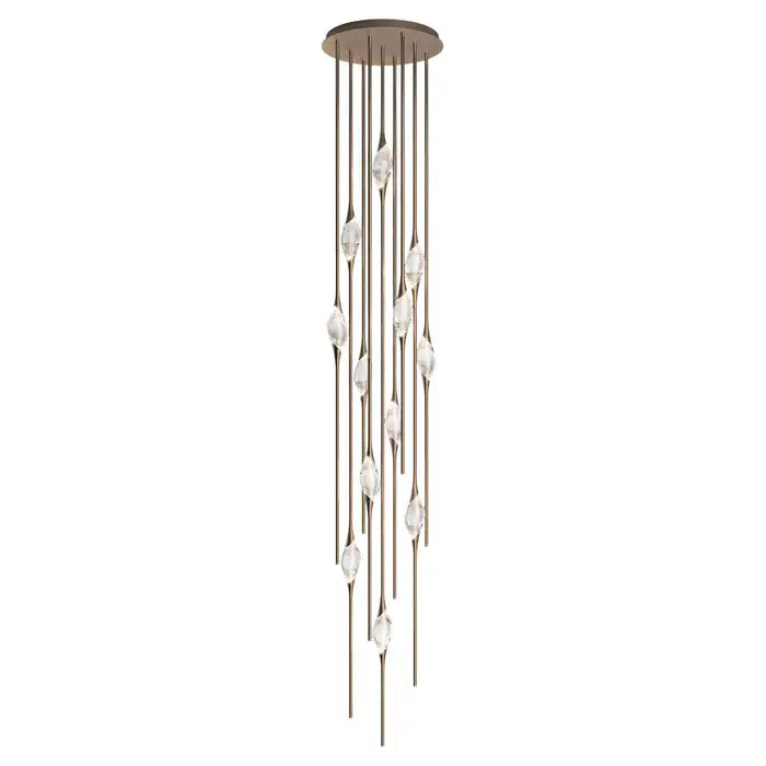 PEZZO CRYSTAL CHANDELIER 21''H