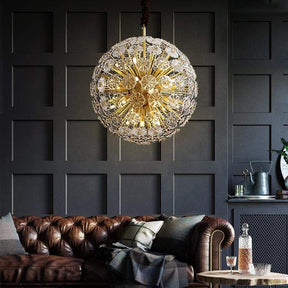 Classic Brass Dandelion Chandelier