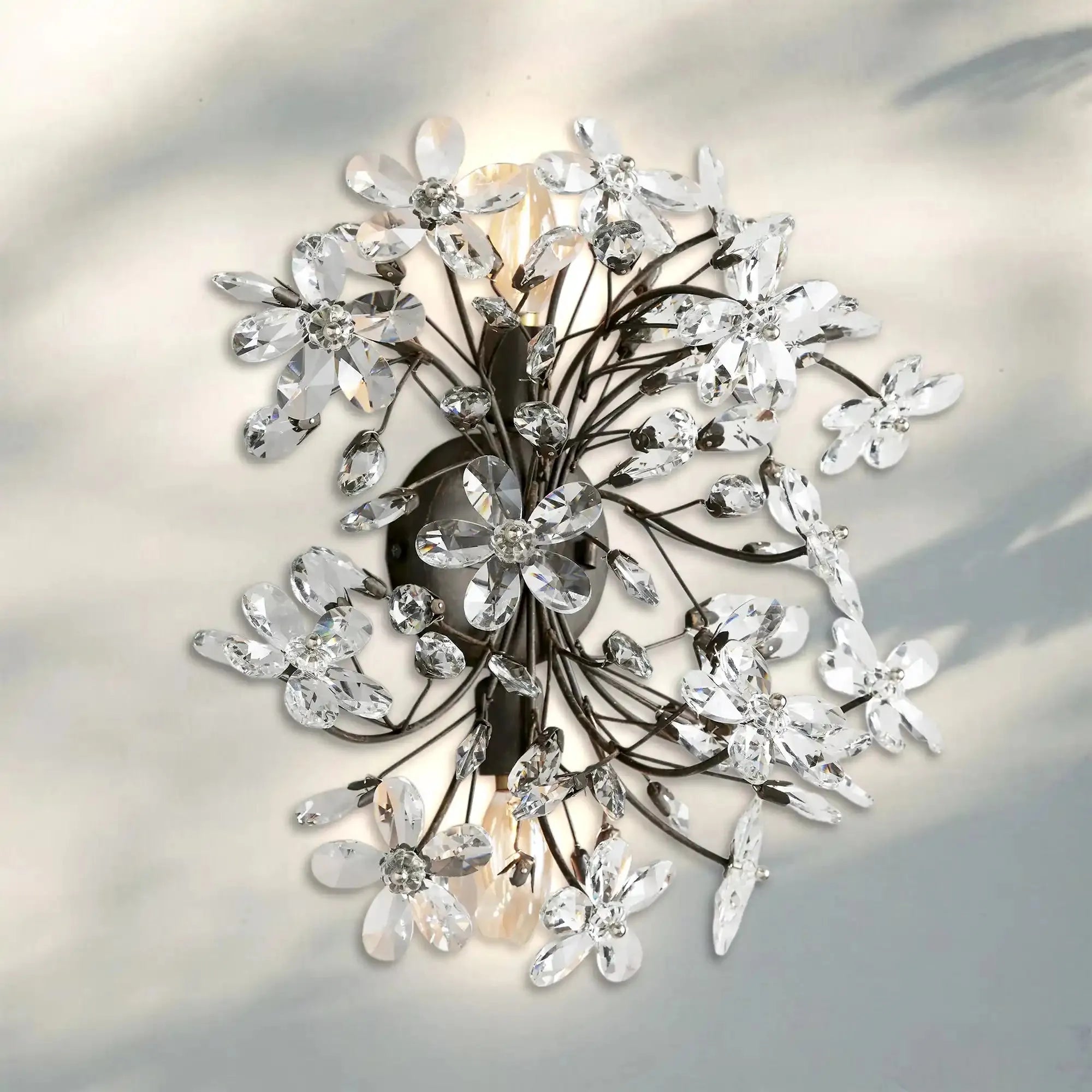 Fiore 2-Light Wall Sconce-Bronze-Arialamps