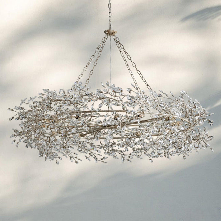 Fiore Crown Crystal Branch Chandelier 39" 48" 60“-