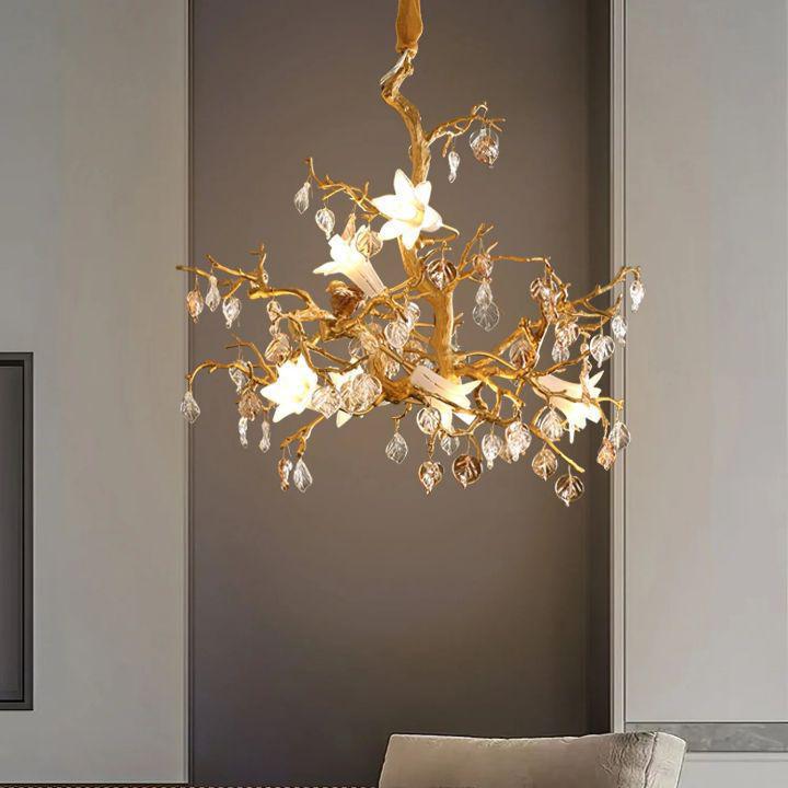 Fiori Branch Chandelier-chandeliers for dining room,chandeliers for stairways,chandeliers for foyer,chandeliers for bedrooms,chandeliers for kitchen,chandeliers for living room-Arialamps