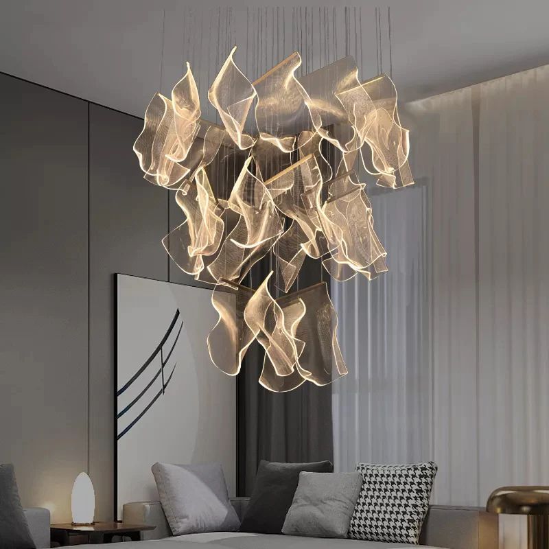 Flame Branch Chandelier-chandeliers for dining room,chandeliers for stairways,chandeliers for foyer,chandeliers for bedrooms,chandeliers for kitchen,chandeliers for living room-Arialamps