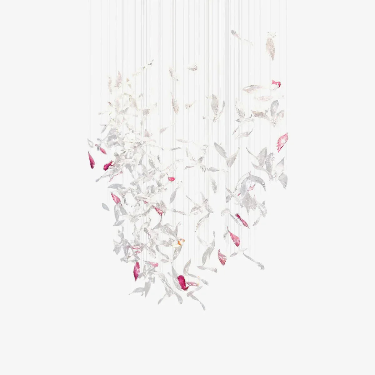 Flying Glass Feather Chandelier - Arialamps