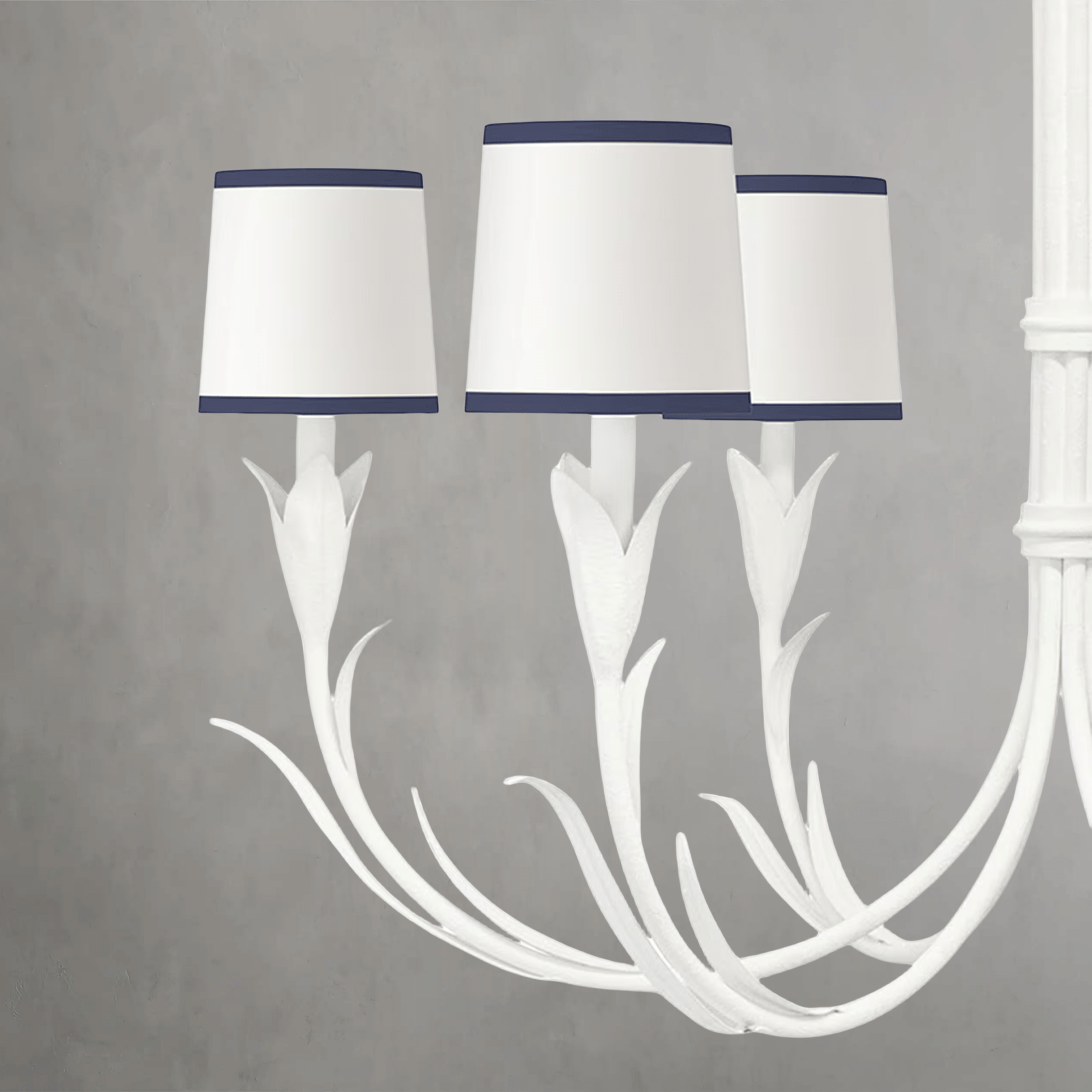 Fontara Dark Blue Reed Chandelier - Arialamps
