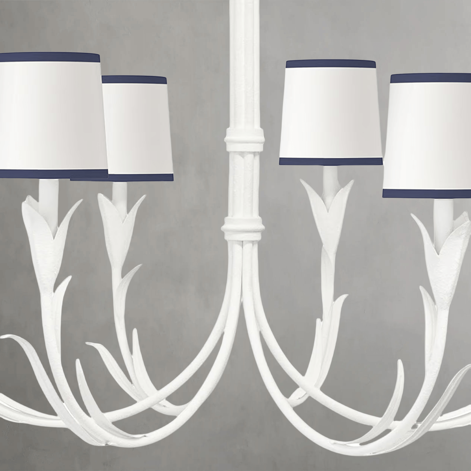 Fontara Dark Blue Reed Chandelier - Arialamps