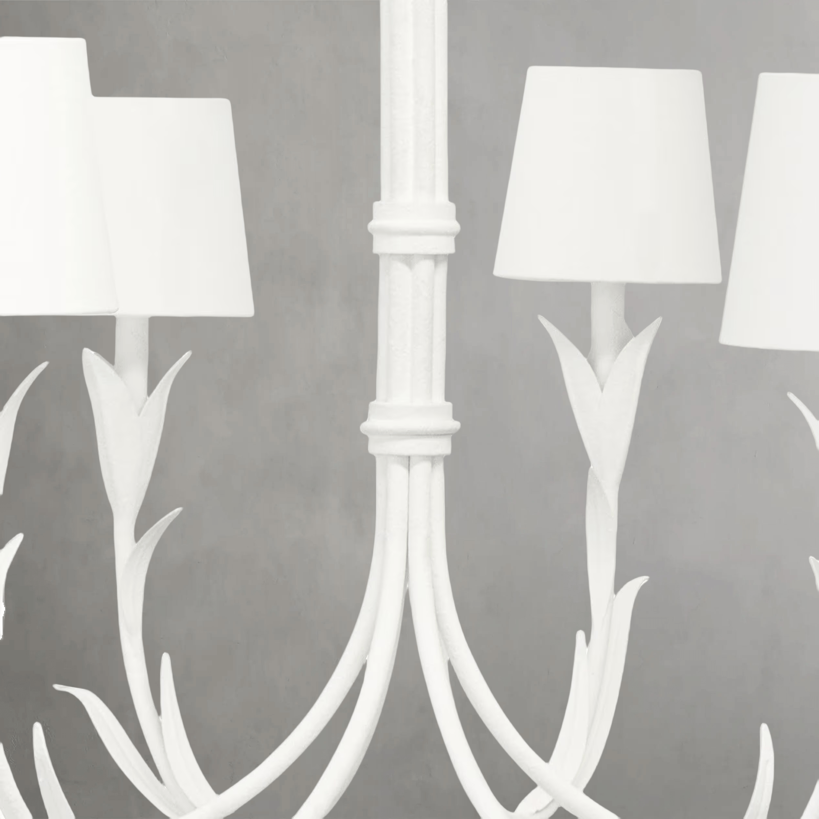 Fontara White Reed Chandelier - Arialamps