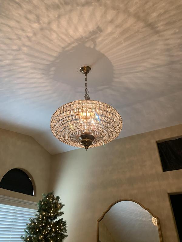 French Empire Vintage Bead Ellipsoid Crystal Chandelier for Living Room/Bedroom-Chandeliers-