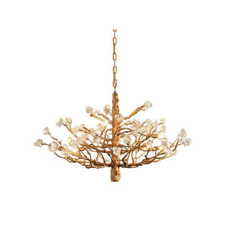 Gemstone Branch Chandelier-chandeliers for dining room,chandeliers for stairways,chandeliers for foyer,chandeliers for bedrooms,chandeliers for kitchen,chandeliers for living room-8heads size: L 23.6″(60cm) x H 21.7″(55cm)-Arialamps