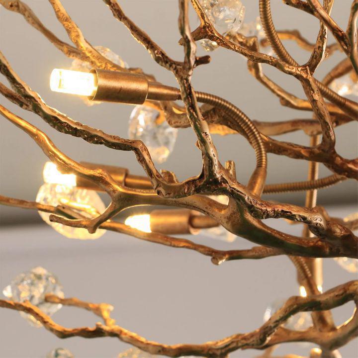 Gemstone Branch Chandelier-chandeliers for dining room,chandeliers for stairways,chandeliers for foyer,chandeliers for bedrooms,chandeliers for kitchen,chandeliers for living room-Arialamps