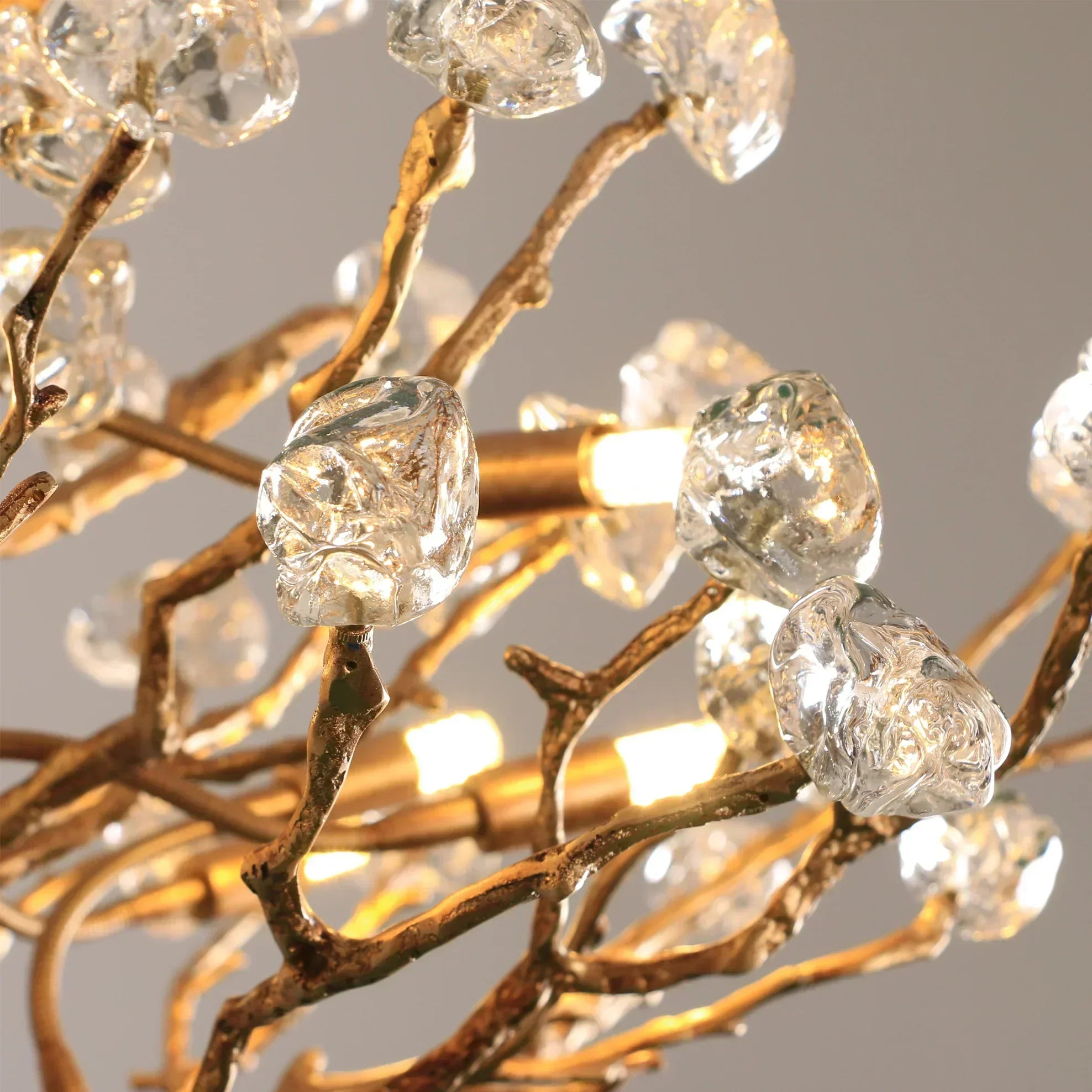 Gemstone Branch Chandelier with Artistic Design for Bedroom or Living Room-Chandeliers-Arialamps