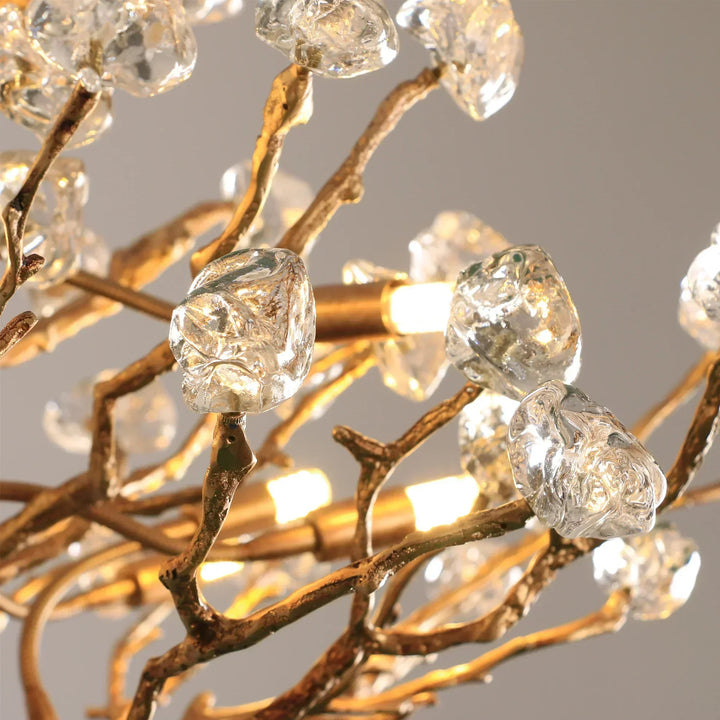 Gemstone Branch Chandelier with Artistic Design for Bedroom or Living Room-Chandeliers-Arialamps
