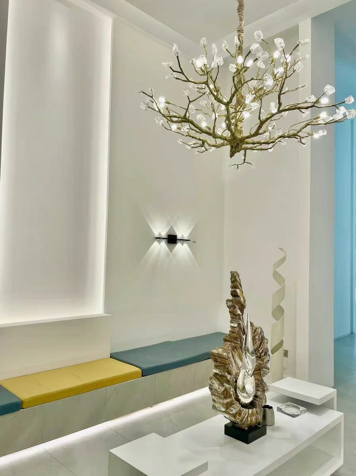 Gemstone Branch Chandelier with Artistic Design for Bedroom or Living Room-Chandeliers-Arialamps