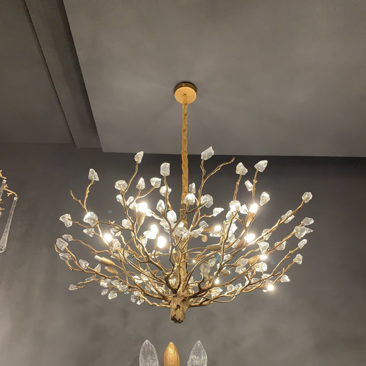 Gemstone Branch Chandelier with Artistic Design for Bedroom or Living Room-Chandeliers-Arialamps