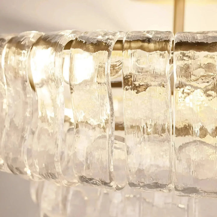 Ghiacio Modern Glass Flushmount-