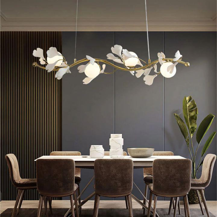 Ginkgo Glass Chandelier-chandeliers for dining room,chandeliers for stairways,chandeliers for foyer,chandeliers for bedrooms,chandeliers for kitchen,chandeliers for living room-Arialamps
