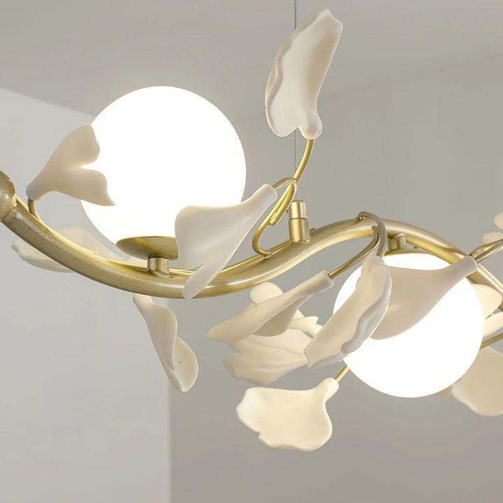 Ginkgo Glass Chandelier-chandeliers for dining room,chandeliers for stairways,chandeliers for foyer,chandeliers for bedrooms,chandeliers for kitchen,chandeliers for living room-Arialamps