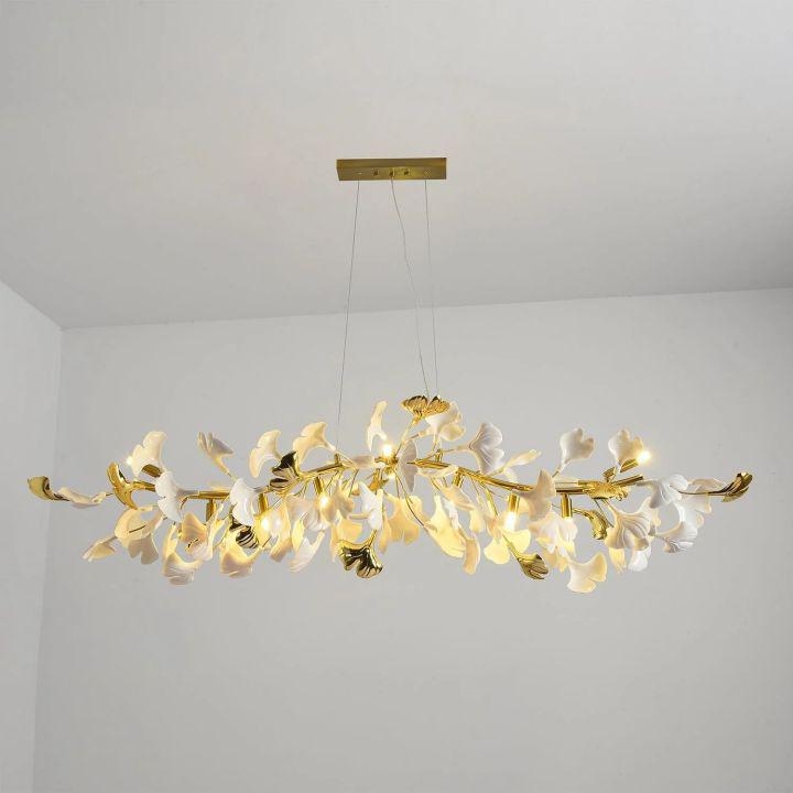 Ginkgo Luxury Chandelier Style C-chandeliers for dining room,chandeliers for stairways,chandeliers for foyer,chandeliers for bedrooms,chandeliers for kitchen,chandeliers for living room-L 47.2″(120cm) x W 17.7″(45cm) x H 15.7″(40cm) (G9*10)-Arialamps