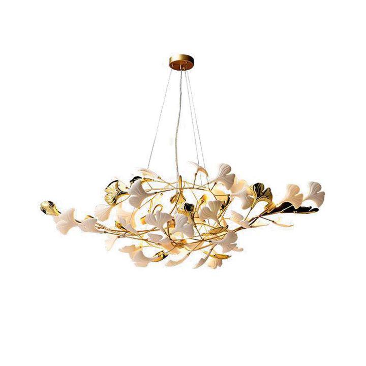 Ginkgo Luxury Chandelier Style D-chandeliers for dining room,chandeliers for stairways,chandeliers for foyer,chandeliers for bedrooms,chandeliers for kitchen,chandeliers for living room-10 Lights: L 47.2''(120cm) x H 18.9''(48cm)-Arialamps