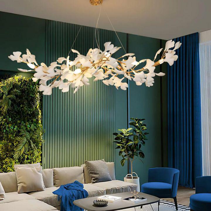 Ginkgo Luxury Chandelier Style F-chandeliers for dining room,chandeliers for stairways,chandeliers for foyer,chandeliers for bedrooms,chandeliers for kitchen,chandeliers for living room-12 Lights: L 59''(150cm) x W21.7''(55cm) x H 59''(150cm)-Arialamps