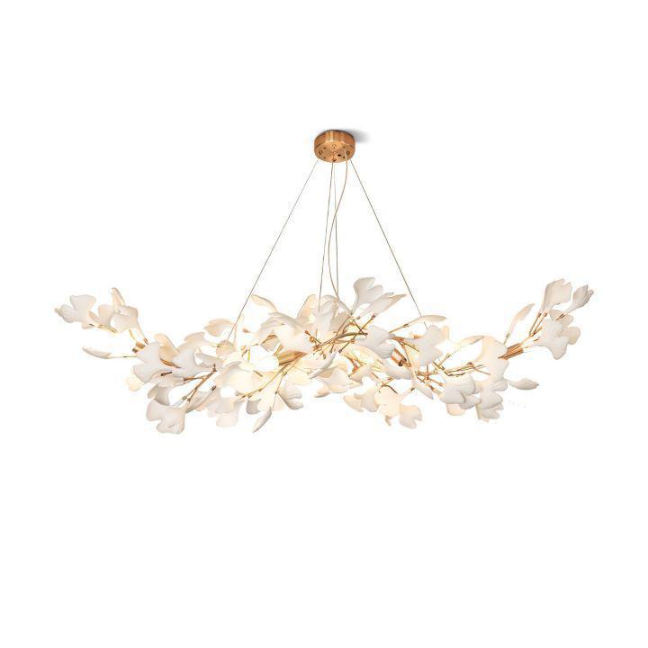 Ginkgo Luxury Chandelier Style F-chandeliers for dining room,chandeliers for stairways,chandeliers for foyer,chandeliers for bedrooms,chandeliers for kitchen,chandeliers for living room-8 Lights: L 39.3''(100cm) x W17.7''(45cm) x H 59''(150cm)-Arialamps