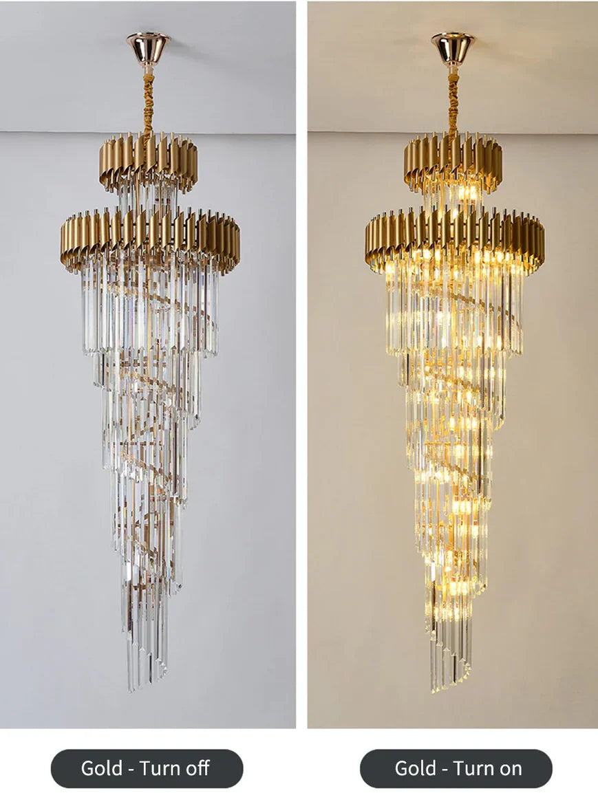 Cyrus Multiple Tier Crystal Chandelier