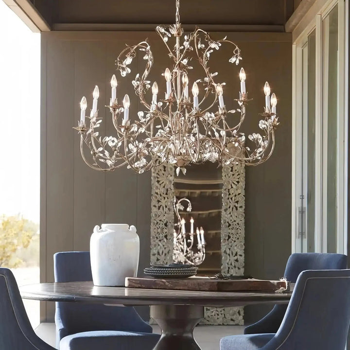 Gothic Claudette 12 - Light Round Chandelier - Arialamps