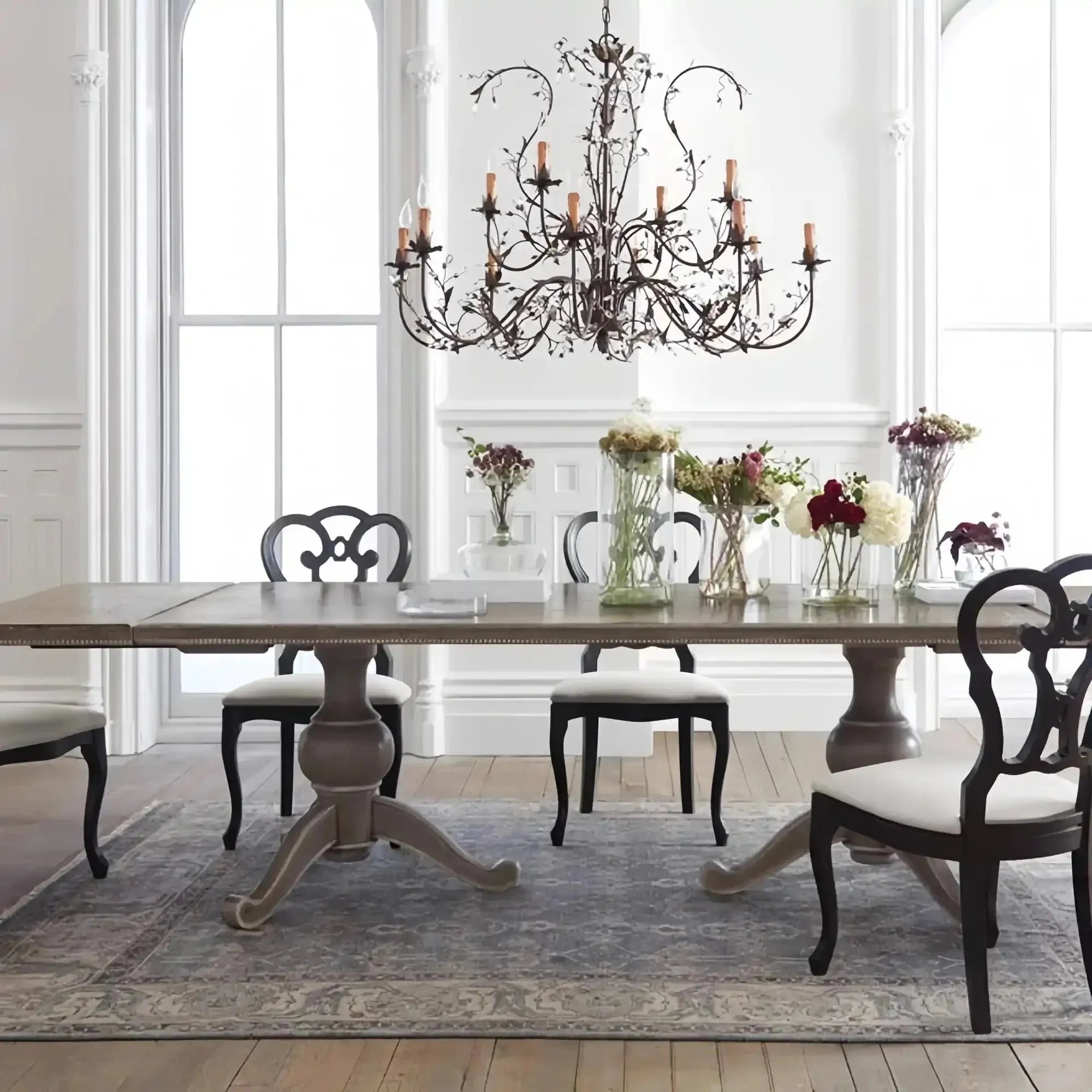 Gothic Claudette 12 - Light Round Chandelier - Arialamps
