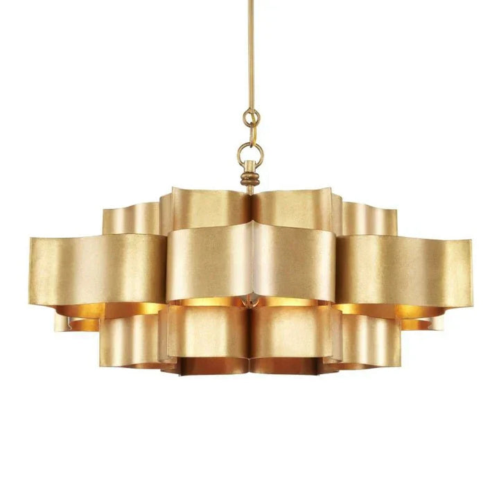 Grand Lotus Large Black Chandelier - Arialamps