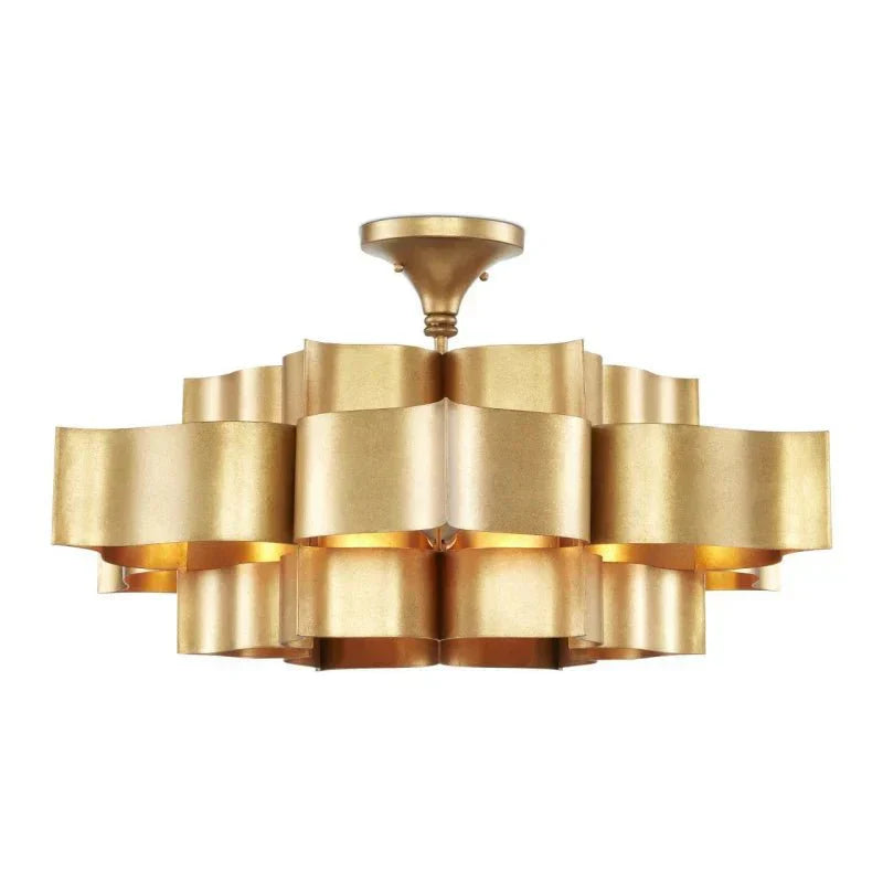 Grand Lotus Large Black Chandelier - Arialamps