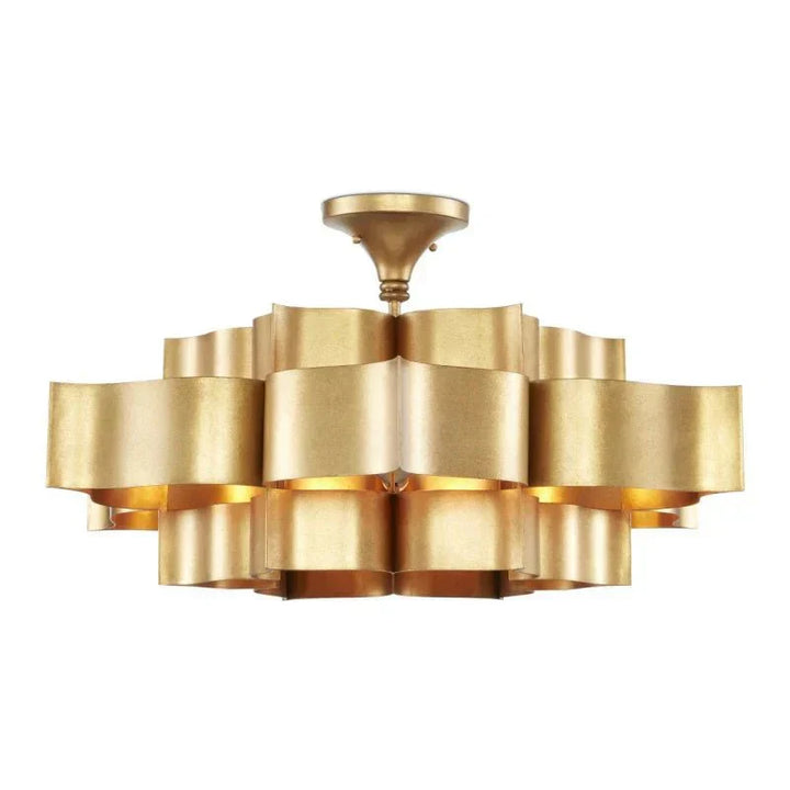 Grand Lotus Large Black Chandelier - Arialamps