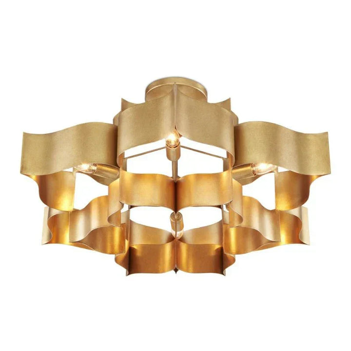 Grand Lotus Large Black Chandelier - Arialamps