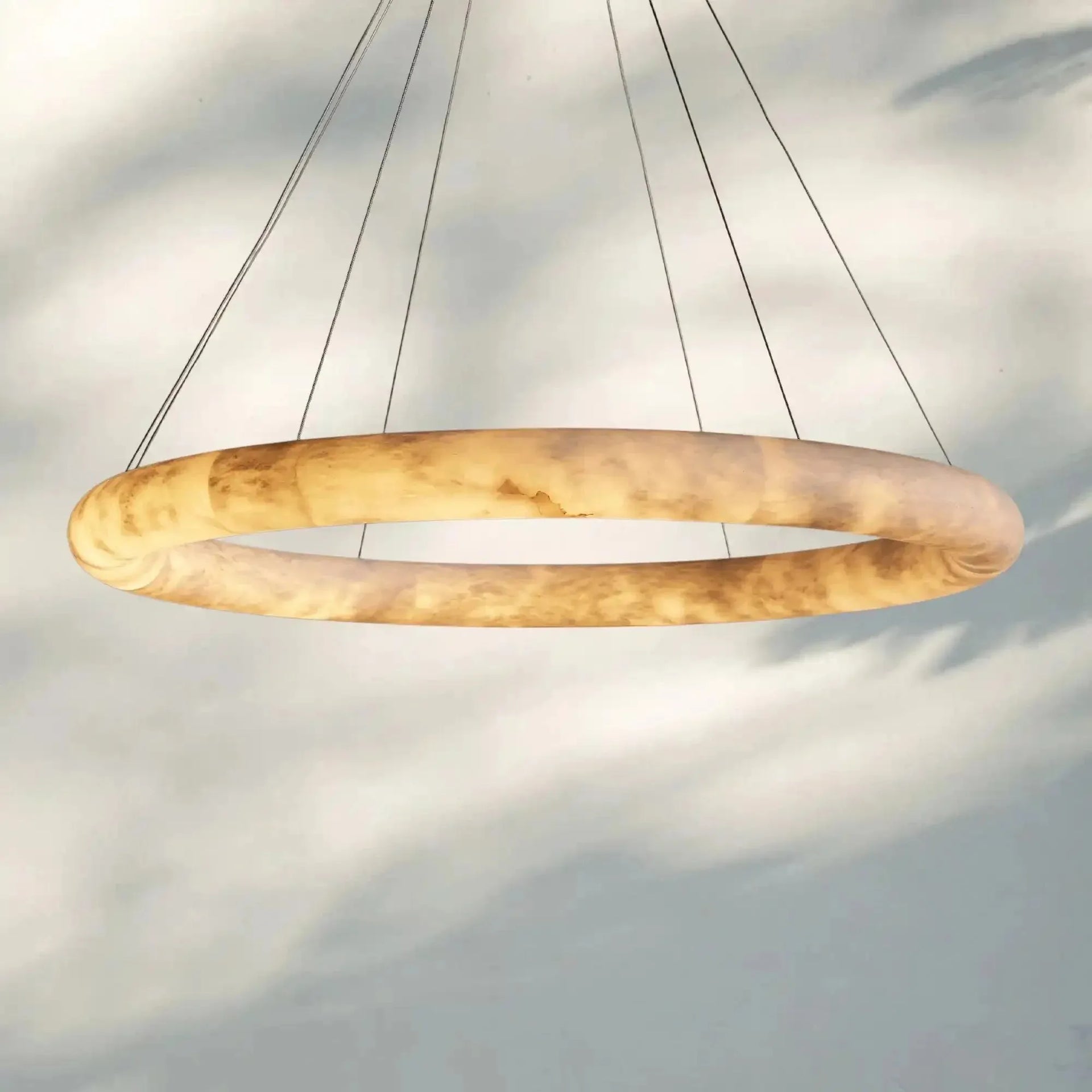 Halima Halo Chandelier - Arialamps