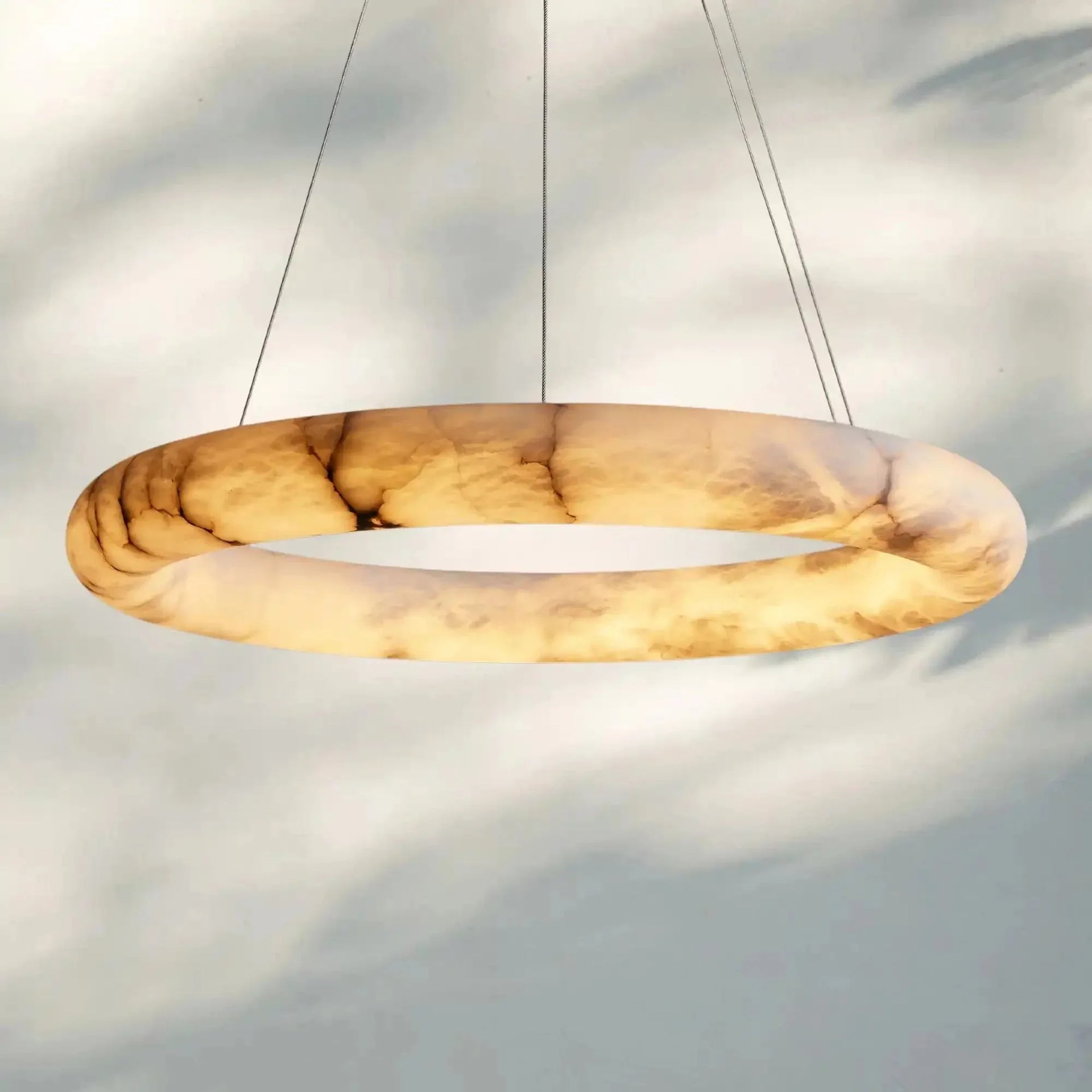 Halima Halo Chandelier - Arialamps