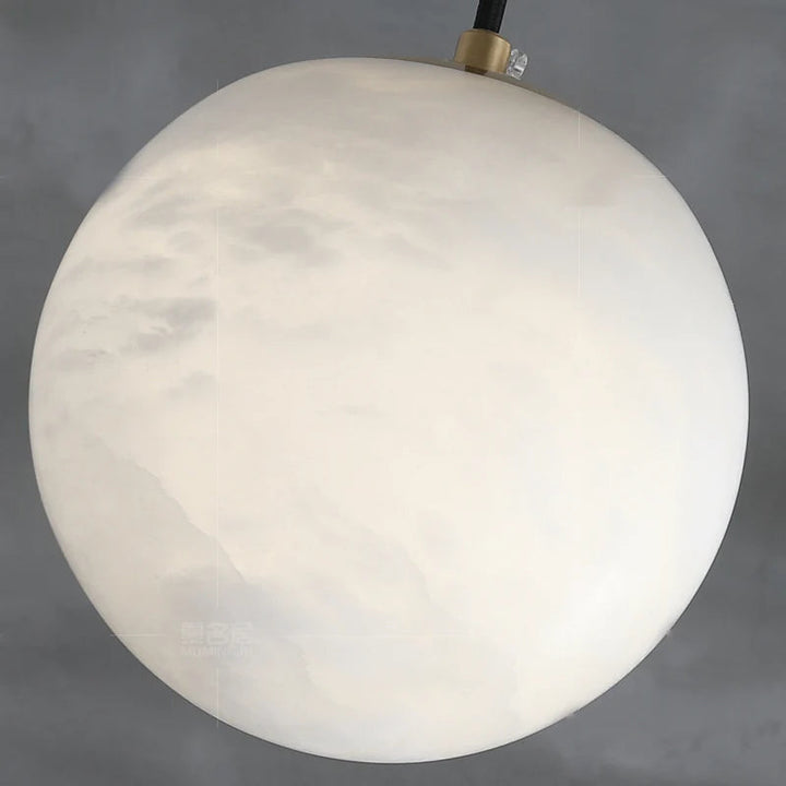 Kevin Hansa Alabaster Ball Pendant Light, Island Mini Pendant Light Kevinstudiolives