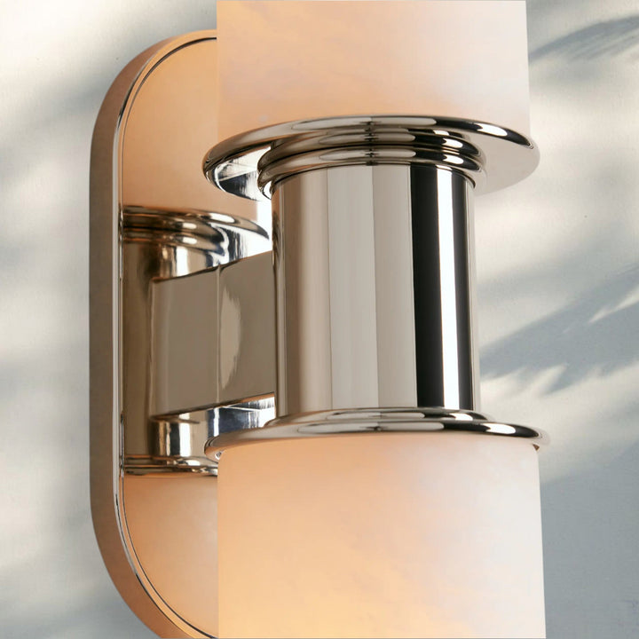 Harline Alabaster 2-Light Wall Sconce-