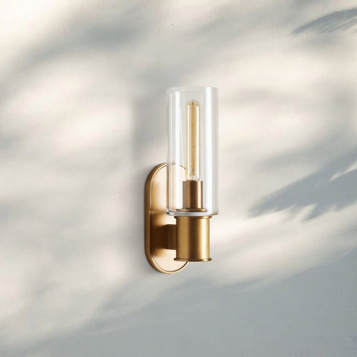 Harline Clear Glass Wall Sconce-