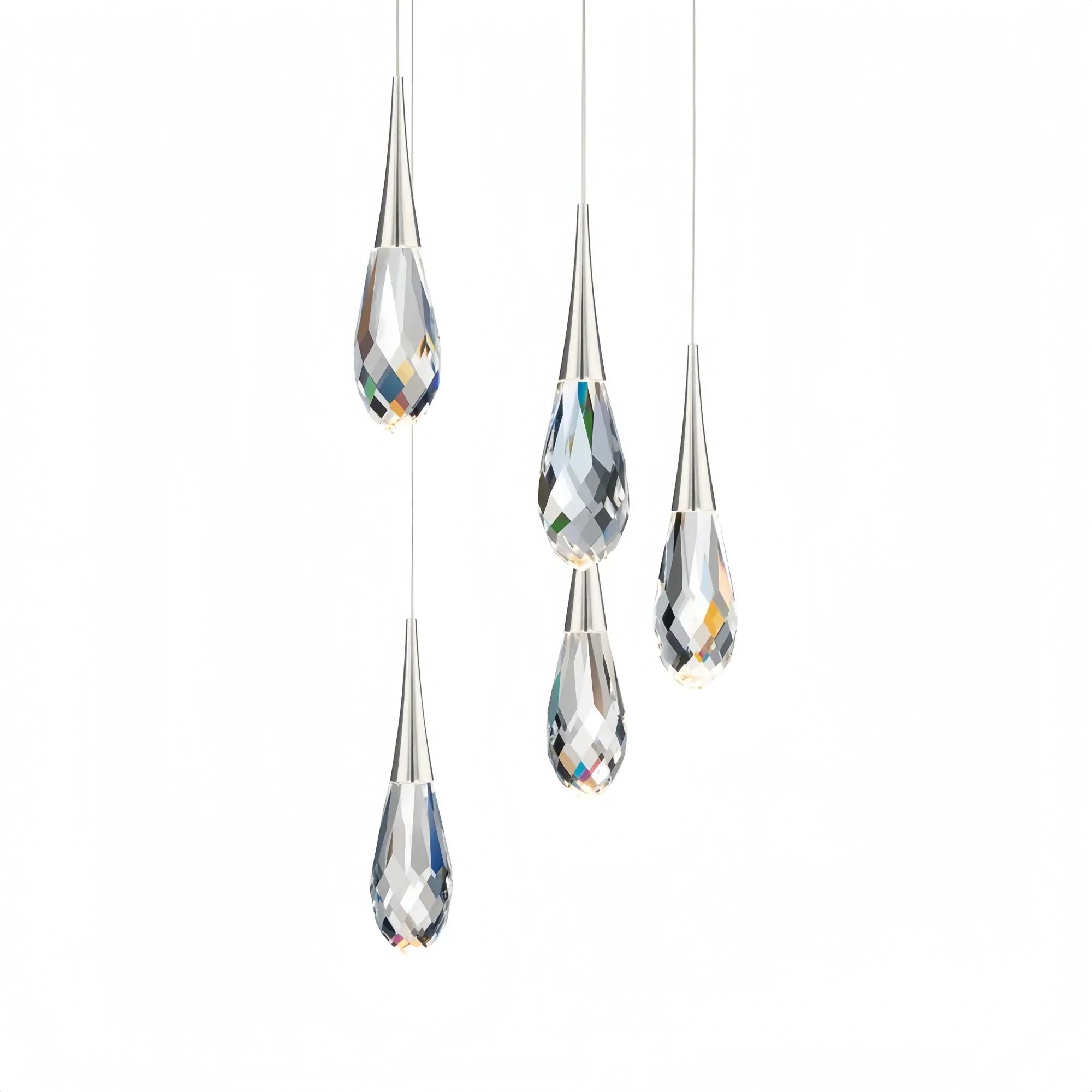 Hibiscus LED Multi Light Pendant Light Round Chandelier - Arialamps