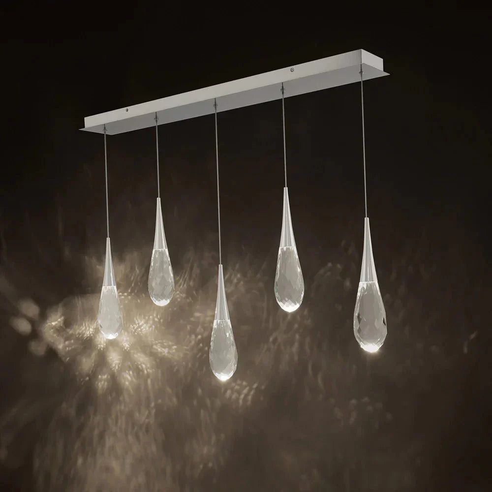 Hibiscus Linear LED Multi Pendant Light - Arialamps