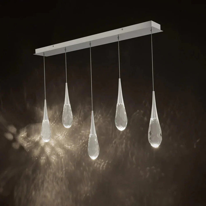 Hibiscus Linear LED Multi Pendant Light - Arialamps