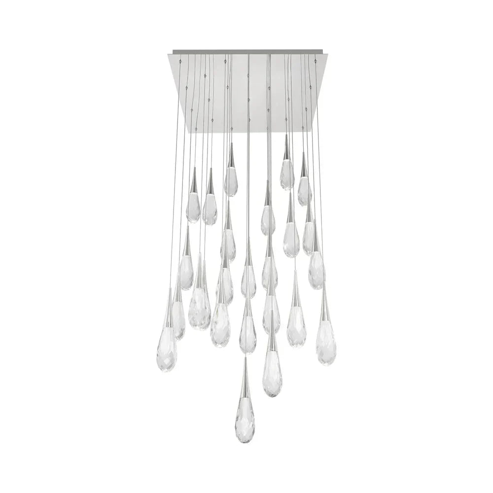 Hibiscus Square LED Multi Pendant Light - Arialamps