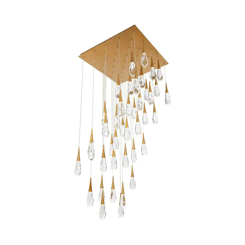 Hibiscus Square LED Multi Pendant Light - Arialamps