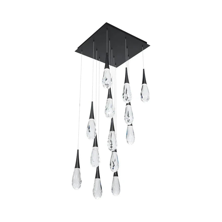 Hibiscus Square LED Multi Pendant Light - Arialamps