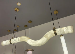 Simplicity Alabaster Linear Chandelier