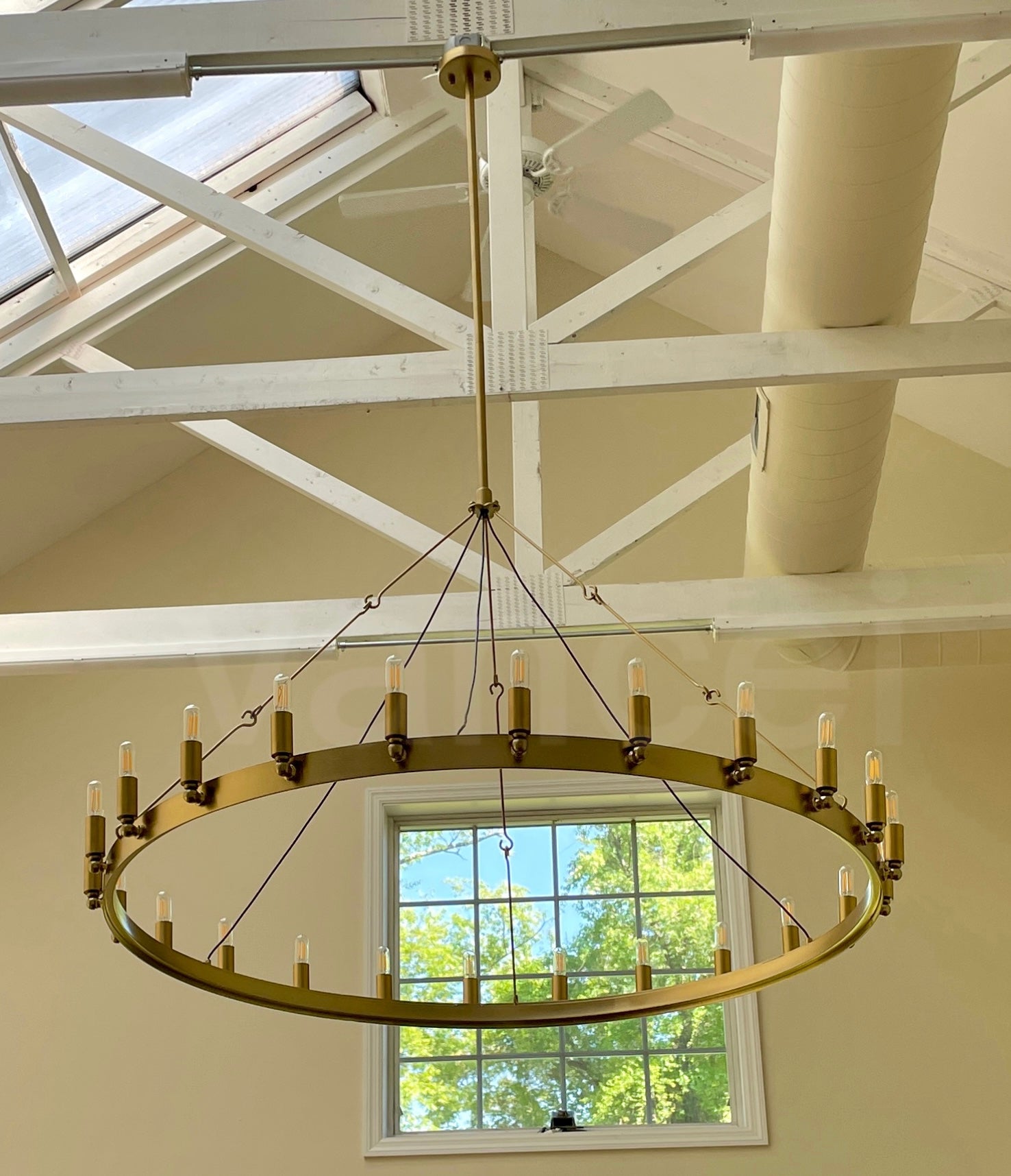 Vintage Filament Round Chandelier