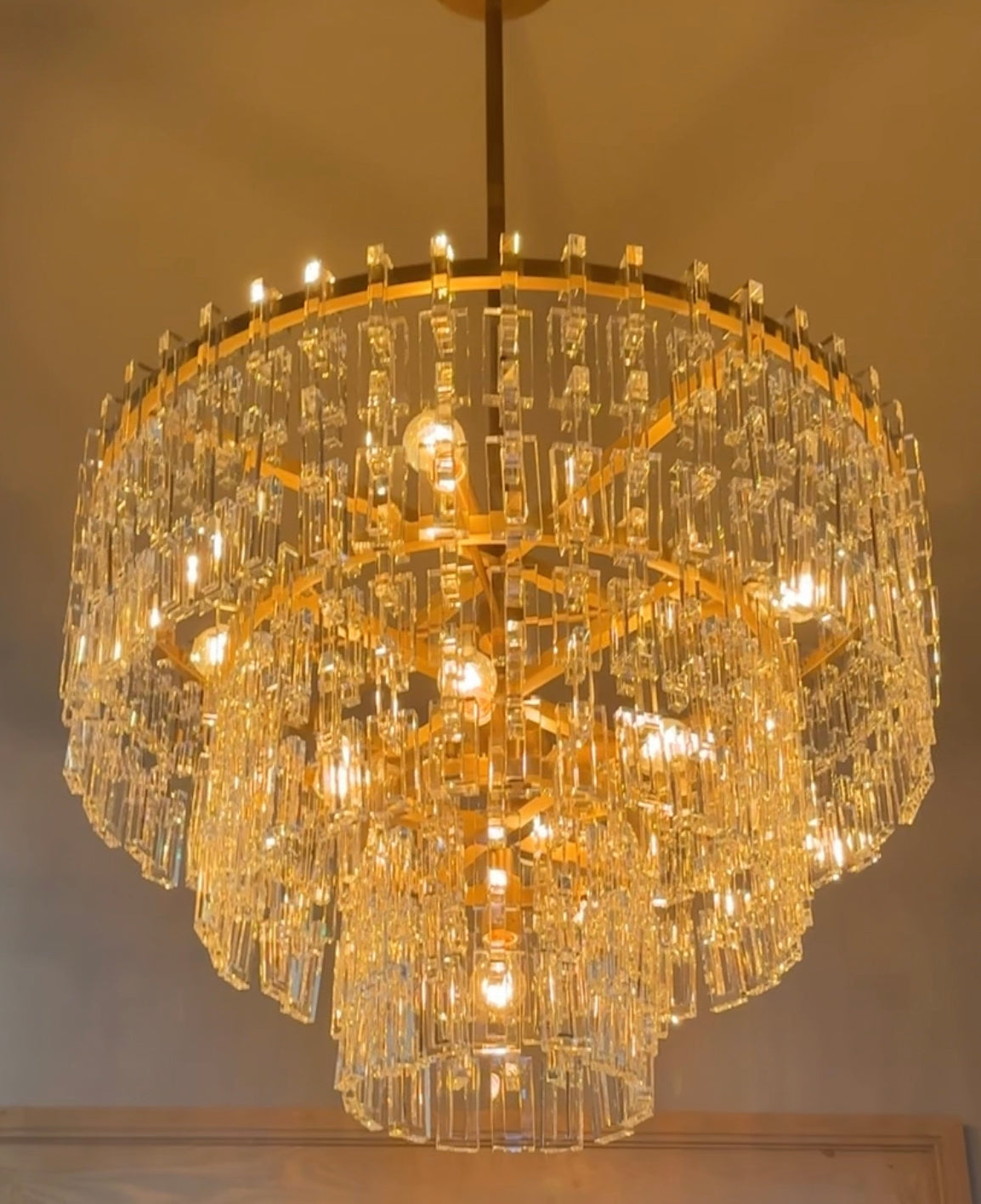 Marignan Tier K9 Crystal Round Chandelier