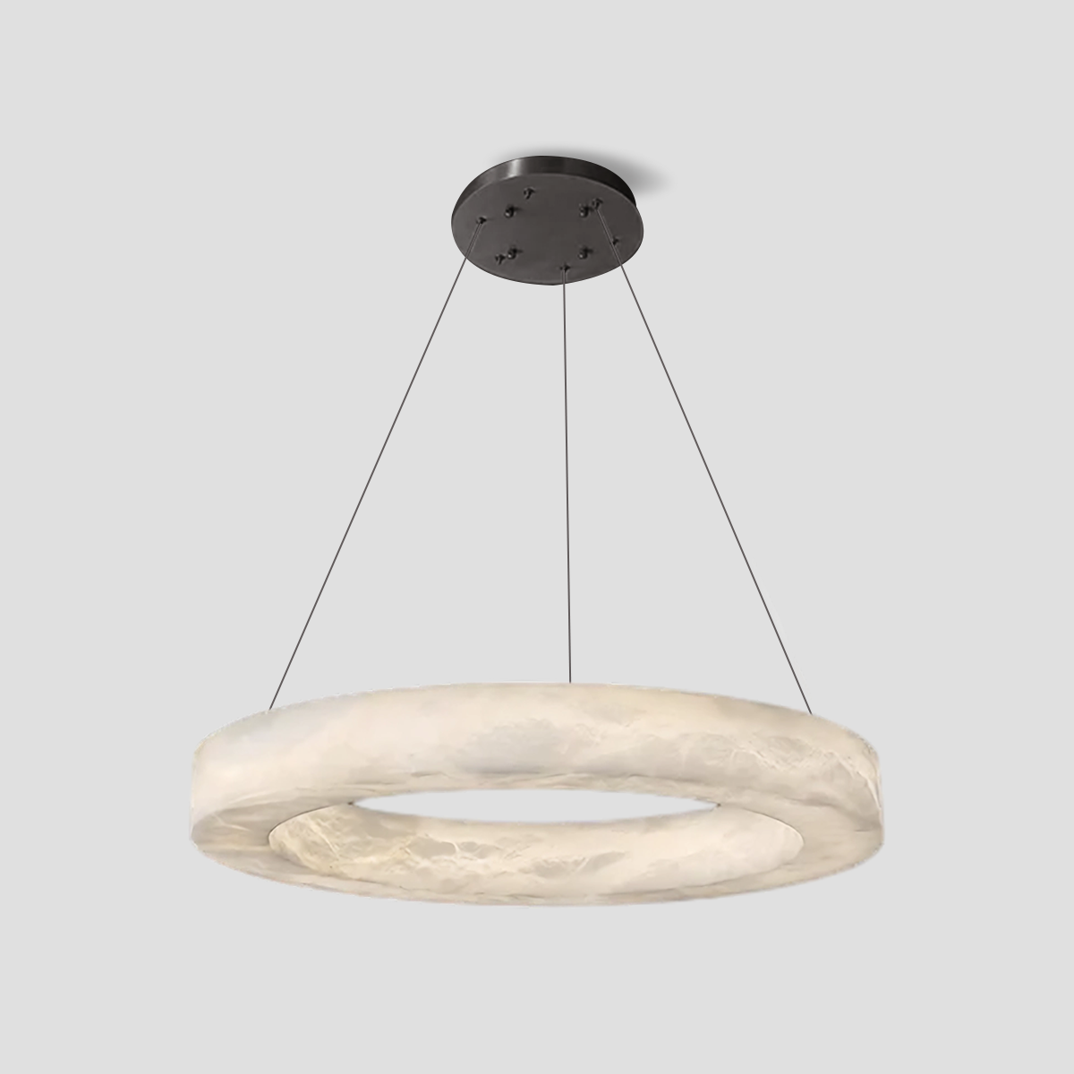 Alabaster Round Chandelier