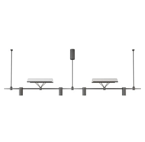 Dining Room/Living RoomLinear Arcuation Track Light Chandelier