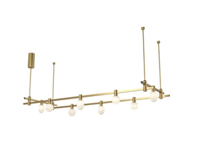 Dining Room/Living Room Rectangle Global Track Light Chandelier