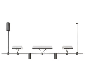 Dining Room/Living RoomLinear Arcuation Track Light Chandelier