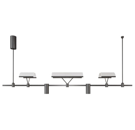 Dining Room/Living RoomLinear Arcuation Track Light Chandelier